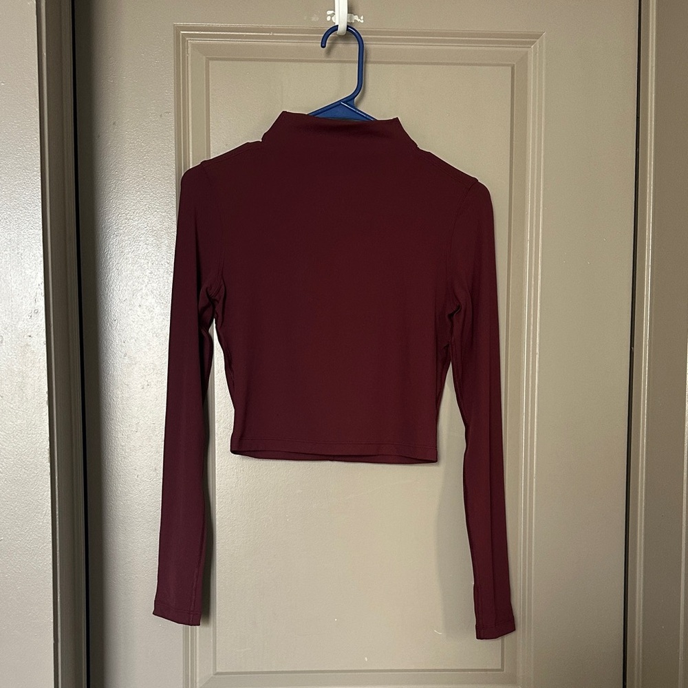Lululemon Athletica Maroon Crop Top